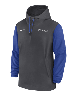 Мужская куртка Kentucky Wildcats Sideline Pre-Game Player Nike College 1/2-Zip Hooded