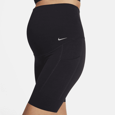 Nike Zenvy (M) Women's Gentle-Support High-Waisted 20cm (approx.) Biker Shorts (Maternity)