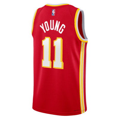 Trey Young Atlanta Hawks 2024/25 Icon Edition Big Kids' Nike NBA Swingman Jersey