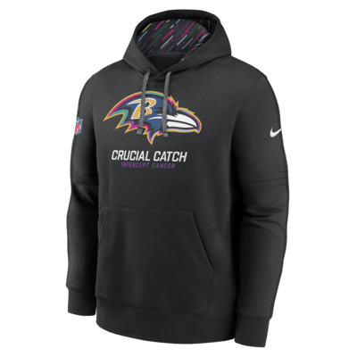 Sudadera con gorro sin cierre Nike de la NFL para hombre Baltimore Ravens Crucial Catch Club