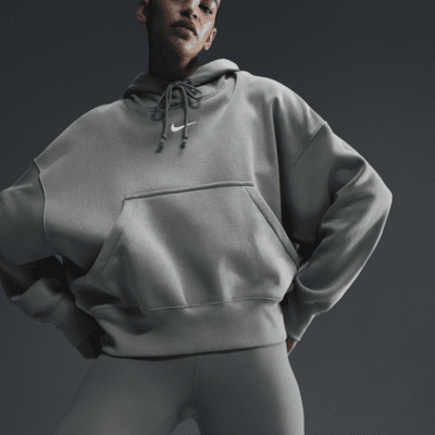 Ekstra overdimensioneret Nike Sportswear Phoenix Fleece-pullover-hættetrøje til kvinder