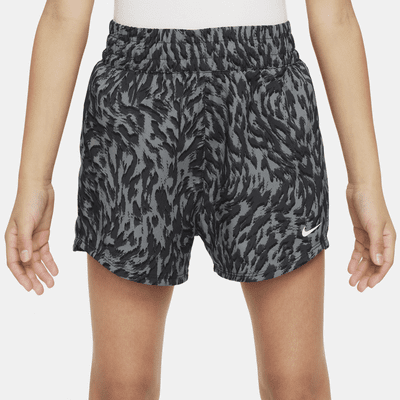 Shorts de tejido Woven de tiro alto para niña talla grande Nike One