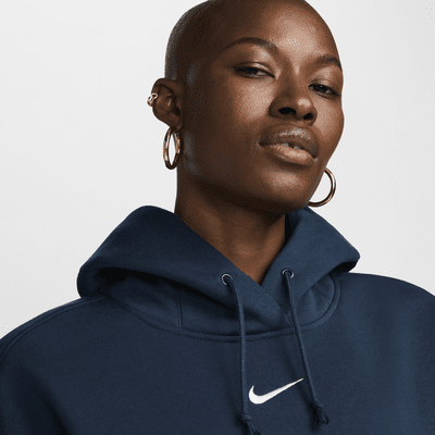 Nike Sportswear Phoenix Fleece túlméretezett, kapucnis, belebújós női pulóver