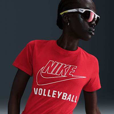 Playera de vóleibol para mujer Nike Swoosh