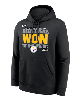 Мужское худи Pittsburgh Steelers 2025 AFC North Champions Trophy Nike NFL Pullover Hoodie