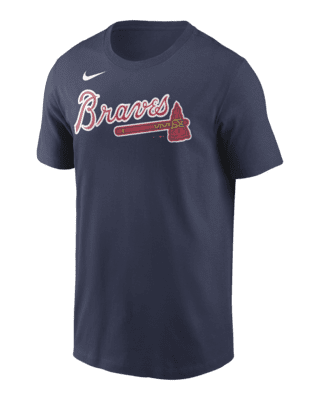 Men's Nike Cole Hamels Navy Atlanta Braves Name & Number T-Shirt