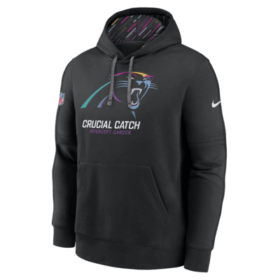 Sudadera con gorro sin cierre Nike de la NFL para hombre Carolina Panthers Crucial Catch Club