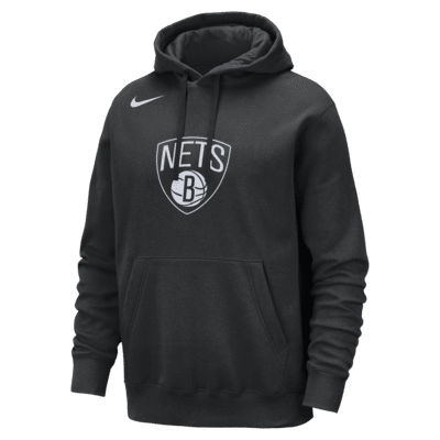 Felpa pullover con cappuccio Brooklyn Nets Club Nike NBA – Uomo