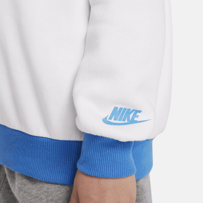 Nike Sportswear Little Kids' Colorblocked Rib Crew