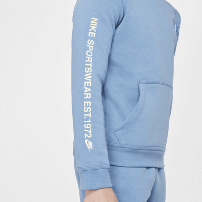 Felpa pullover in fleece con cappuccio Nike Sportswear Standard Issue – Ragazzo