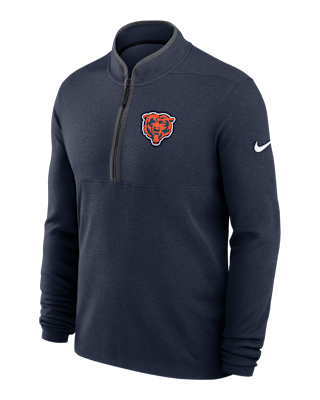 Мужские  Chicago Bears Logo Victory Nike Dri-FIT NFL 1/2-Zip Long-Sleeve Top