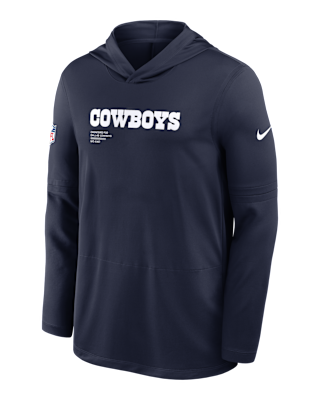 Мужские  Dallas Cowboys Pure Fury Sideline Nike Dri-FIT NFL Long-Sleeve Hooded Top