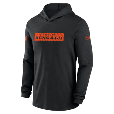 Cincinnati Bengals Sideline Men's Nike Dri-FIT NFL Long-Sleeve Hooded Top