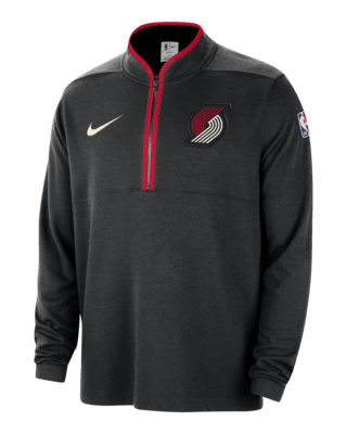 Мужские  Portland Trail Blazers 2023/24 City Edition Nike Dri-FIT NBA 1/2-Zip Long-Sleeve Top