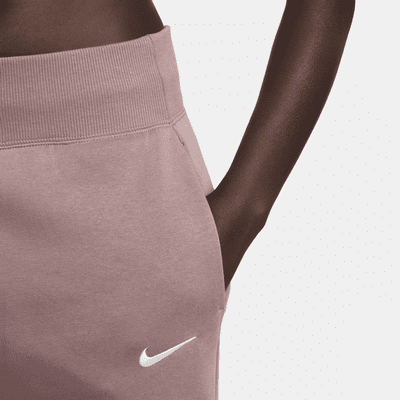 Pants de entrenamiento de tiro alto y piernas anchas para mujer Nike Sportswear Phoenix Fleece