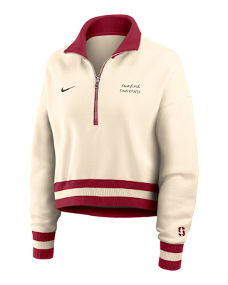 Женские  Stanford Legacy Nike College Cropped 1/4-Zip Crew