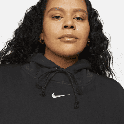 Huvtröja i oversize-modell Nike Sportswear Phoenix Fleece för kvinnor (Plus Size)