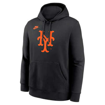 New York Mets Cooperstown Logo Club Men's Nike MLB Pullover Hoodie