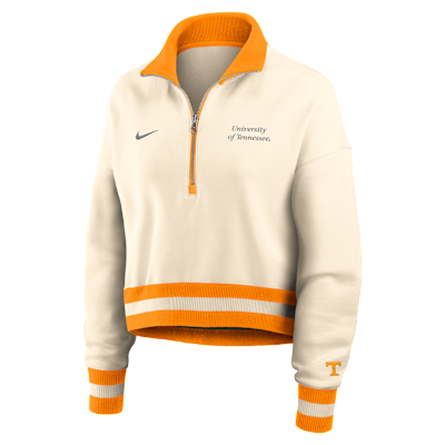 Tennessee Legacy Women's Nike College Cropped 1/4-Zip Crew