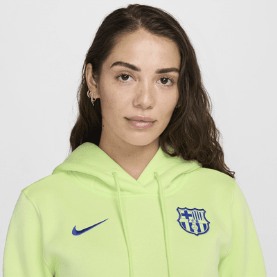 FC Barcelona Phoenix Fleece Third Nike Football-pullover-hættetrøje til kvinder