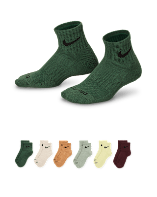 Детские носки Nike Dri-FIT Performance Basics Little Kids' Quarter Socks (6 Pairs)