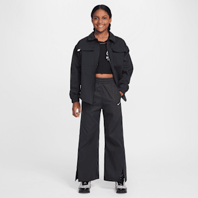 Pants de tejido Woven de pierna ancha para niña talla grande Nike Sportswear