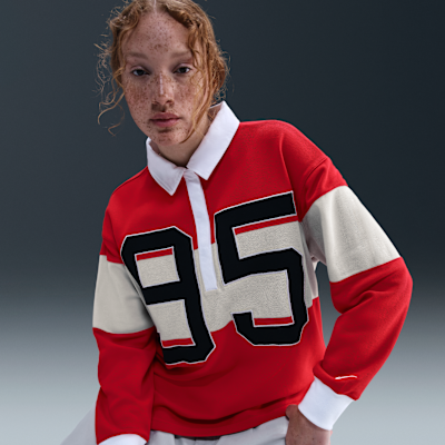 Polo de manga larga con gráfico para mujer Nike Sportswear