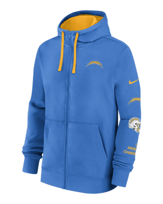 Мужское худи Los Angeles Chargers Club Nike NFL Full-Zip Hoodie