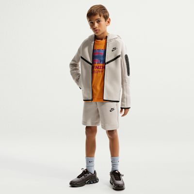 Nike Sportswear Tech fleecehettejakke med hel glidelås til store barn