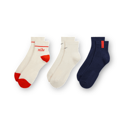 Nike Everyday Plus Calcetines hasta el tobillo acolchados (3 pares)