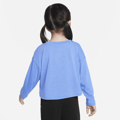 Nike Notebook Print Long Sleeve Knit Top Toddler Top