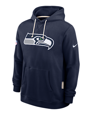 Мужское худи Seattle Seahawks Initial Home Sideline Nike Dri-FIT NFL Pullover Hoodie