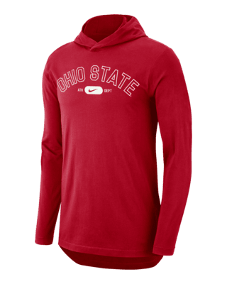 Мужская футболка Ohio State Nike Dri-FIT College Hooded