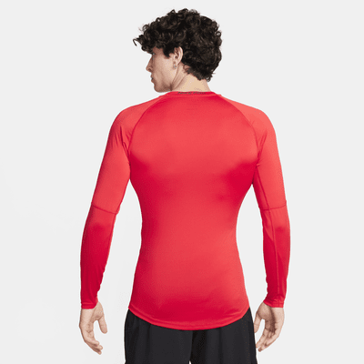 Nike Pro Dri-FIT tettsittende, langermet treningsoverdel til herre