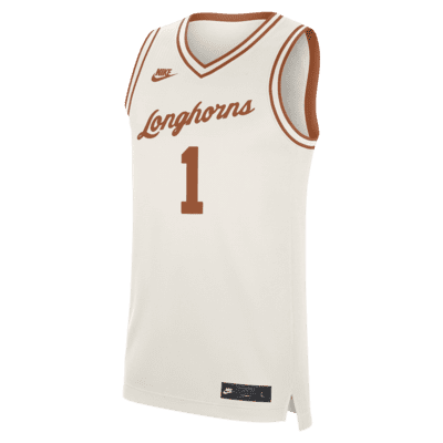 Nike College Replica Retro (Texas) Men's Basketball Jersey.