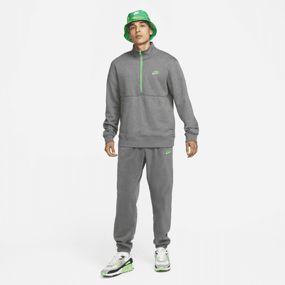 Sudadera con gorro de medio cierre e interior cepillado para hombre Nike Sportswear Club 
