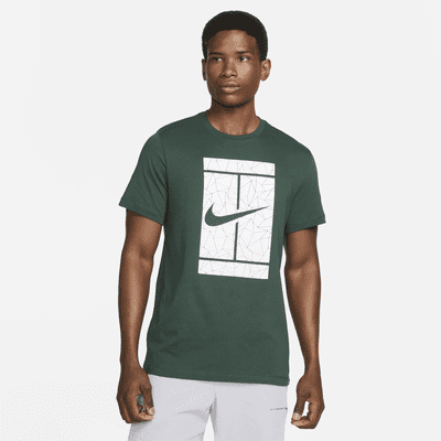 nike court t shirt white