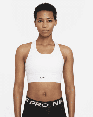 deportivo de larga con almohadilla de una sola pieza de media sujeción para mujer Nike Swoosh. Nike.com