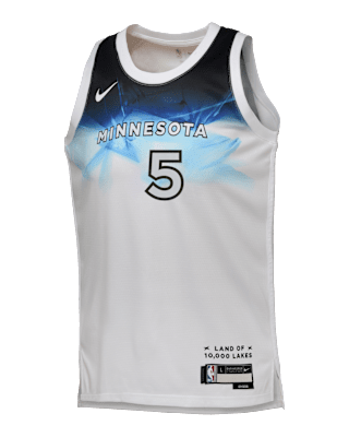 Подростковые джерси Anthony Edwards Minnesota Timberwolves 2024/25 City Edition Big Kids' Nike Dri-FIT NBA Swingman Jersey