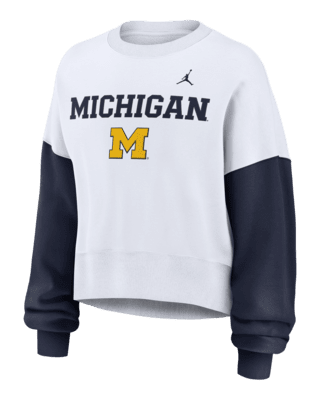 Женские  Michigan Wolverines Primetime Nike College Pullover Crew