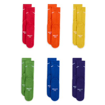 Chaussettes mi-mollet Nike Dri-FIT Performance Basics pour enfant (6 paires)