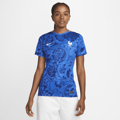 Jersey de fútbol Nike Dri-FIT para mujer Francia 2022 Stadium local ...