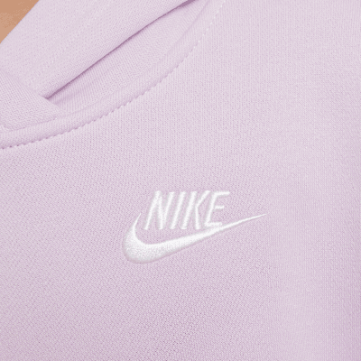 Sudadera con gorro sin cierre oversized para niños talla grande Nike Sportswear Club Fleece