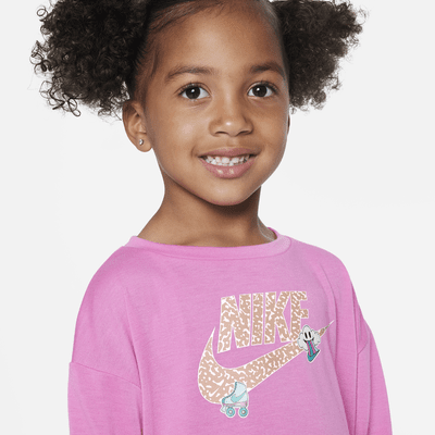 Playera infantil Nike Notebook Print Long Sleeve Knit Top. Nike.com