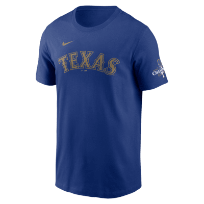Мужская футболка Texas Rangers 2023 World Series Champions Gold