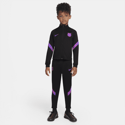FC Barcelona Strike Nike knit voetbaltrainingspak met Dri-FIT voor  kleuters. Nike NL