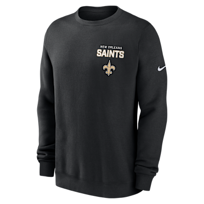 New Orleans Saints Draw Block Club Men's Nike NFL Pullover Crew