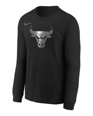 Подростковая футболка Chicago Bulls Courtside Big Kids' Nike NBA Boxy Long-Sleeve