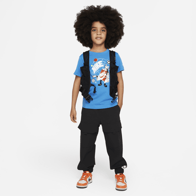 Playera estampada para niño talla pequeña Nike