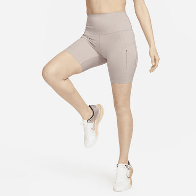 Nike Go Women's Firm-Support High-Waisted 8" Biker Shorts with Pockets